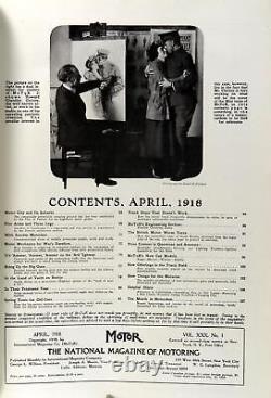 MoToR National Magazine Of Motoring April 1918 Vol XXX Howard Chandler Christy