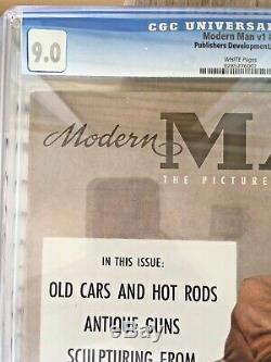 Modern Man July 1951 First Edition (v1 N1) Cgc 9.0 White Pages 1 And Only