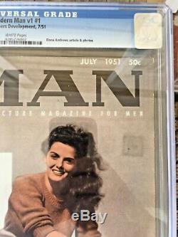 Modern Man July 1951 First Edition (v1 N1) Cgc 9.0 White Pages 1 And Only