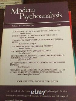 Modern Psychoanalysis Lot 25 SCARCE Issues Assorted Vintage 70s 80s 90s Journal