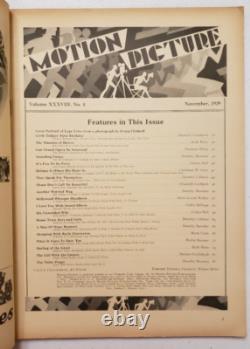 Motion Picture Magazine November 1929 Lupe VelezGreta GarboCarole Lombard