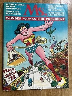 Ms. Magazine #1- First issue, Wonder Woman, Gloria Steinem, Simone de Beauvoir