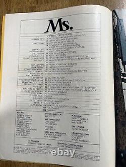Ms. Magazine #1- First issue, Wonder Woman, Gloria Steinem, Simone de Beauvoir