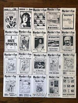 Murder Can Be Fun John Marr Near Complete Set Underground Punk Zine 20 issues