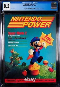 NINTENDO POWER? Issue 1, 2, 3, 4, 5, 6, Final CGC Graded 8.5 9.2 9.6 Magazines