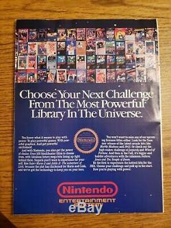 NINTENDO POWER Vol. 1 First issue July/August 1988 Super Mario 2 Map Intact