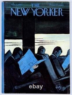 New Yorker magazine November 4 1961 William J J Gordon Naomi Bliven Updike FINE