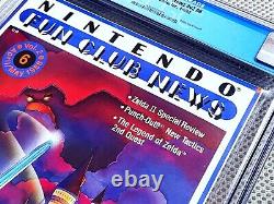 Nintendo Fun Club News Vol 2 # 6 Nintendo Power Mag CGC Graded 8.5 Rare