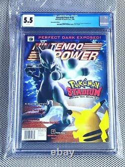 Nintendo Power # 130 Pokemon Stadium CGC 5.5 White Pages Graded Magazine RARE