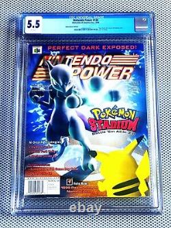 Nintendo Power # 130 Pokemon Stadium CGC 5.5 White Pages Graded Magazine RARE