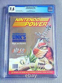 Nintendo Power #50 The Legend of Zelda Links Awakening CGC 7.5 Graded Magazine