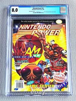 Nintendo Power #70 NBA JAM CGC 8.0 White Pages Graded Magazine RARE