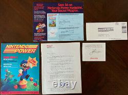 Nintendo Power Issue #1 with Rare Letter, Sticker, Inserts LIKE NEW