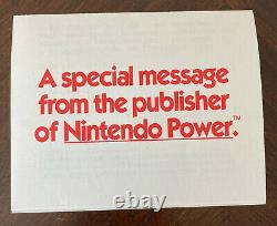 Nintendo Power Issue #1 with Rare Letter, Sticker, Inserts LIKE NEW