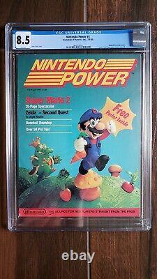 Nintendo Power July/August 1988 1st Issue CGC Graded 8.5 White (Only 8 Higher!)