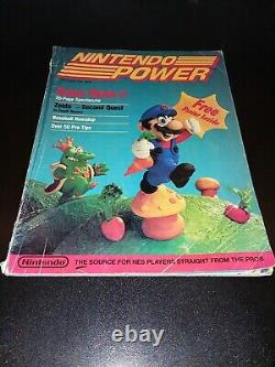 Nintendo Power Magazine #1 1988 FIRST ISSUE Super Mario 2 ZELDA NO Poster