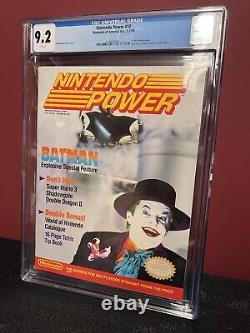 Nintendo Power Magazine #10 CGC 9.2 Batman Jack Nicholson JOKER DC Comics