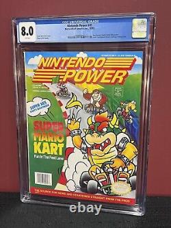 Nintendo Power Magazine #41 CGC 8.0 Super Mario Kart SNES Newsstand Edition