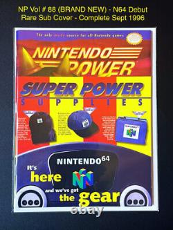 Nintendo Power Magazine # 88 1996 Super Mario 64 N64 Debut Turok Poster Rare NEW