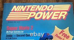 Nintendo Power Magazine First Issue July/Aug 1988 Volume 1 With Poster & Mailers