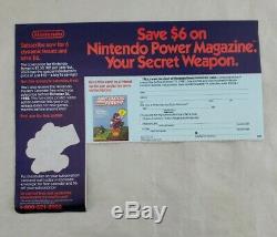 Nintendo Power Magazine Issue 1 complete mailer, club member letter, map poster