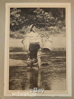 ORIG 1913 National Geographic Society RUMANIAN PEASANT GIRL-EXTRMLY RARE wUPDATE