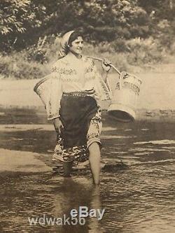 ORIG 1913 National Geographic Society RUMANIAN PEASANT GIRL-EXTRMLY RARE wUPDATE