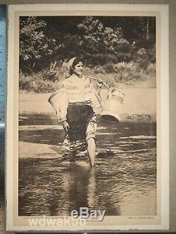 ORIG 1913 National Geographic Society RUMANIAN PEASANT GIRL-EXTRMLY RARE wUPDATE