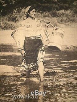 ORIG 1913 National Geographic Society RUMANIAN PEASANT GIRL-EXTRMLY RARE wUPDATE