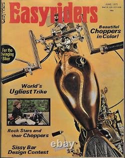 ORIGINAL JUNE, 1971 EASYRIDERS MAGAZINE VOLUME 1 NUMBER 1! 1st ISSUE/KNUCKLEHEAD