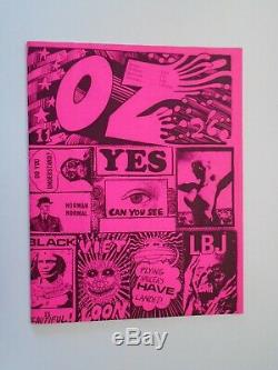 OZ MAGAZINE # 11 Pink Martin Sharp stickers cover