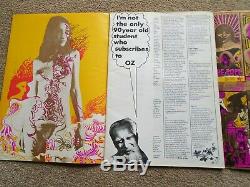 OZ MAGAZINE # 4 with Oz sheet No1 insert. Hapshash gold cover. Martin Sharp art