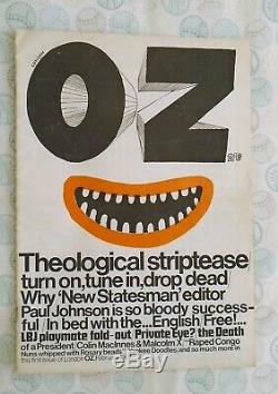 OZ MAGAZINE No. 1 with Martin Sharp poster EXCELLENT CONDITION