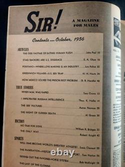October 1956 Sir! Magazine Iconic Marilyn Monroe Cover Very Rare, Vintage Fine