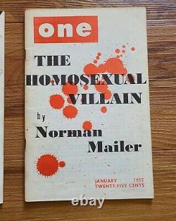 One the Homosexual Magazine 8 issues, 1st and 2nd years! EXCELLENT 1953 1954
