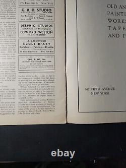 Original 1932 Arts Weekly Volume 1 No. 1 Vg Extremely Rare Only One On Ebay
