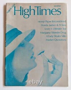 Original 1974 High Times Premiere Issue First Issue