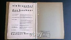 Original DESSAU BAUHAUS MAGAZINE 2/3 1928 Wassily Kandinsky Schmidt Stam Albers