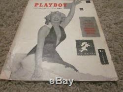 Original December 1953 Playboy Magazine Marilyn Monroe First Issue 100% Real