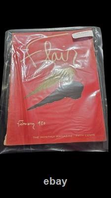 Original February 1950 1st Edition Volume 1, Number 1 Flair Magazine. Vintage