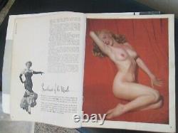 Original Playboy Magazine Marilyn Monroe First Issue December 1953