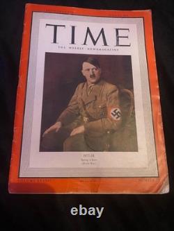 Original Time Magazine April 14, 1941 Adolf Hitler Cover WWII Complete Issue