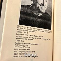 Orson Scott Card ENDER'S GAME Signed First Edition TOR 2v Analog Magazine 1977