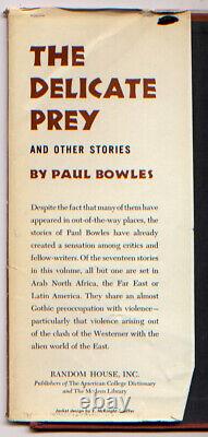 PAUL BOWLES, The Delicate Prey First Edition, 1950 Vintage DJ Artwork