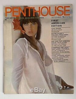 PENTHOUSE Magazine September 1969 First American Edition #1 Excellent Condition