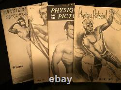 PHYSIQUE PICTORIAL near complete run Male Man Beefcake Physique Boy Gay Interest