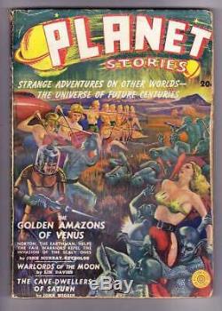 PLANET STORIES #1 Winter 1939 sci-fi pulp The Golden Amazons of Venus VG