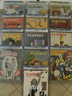PLAYBOY December 1953 (CGC 7.5) + 1954 Playboy CGC Full Year Set Collection