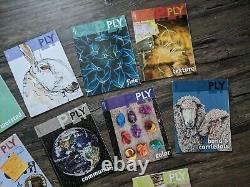 PLY Magazine 10 Past Issues Learn Spinning Yarn Neauveau Destash Lot 2