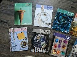 PLY Magazine 10 Past Issues Learn Spinning Yarn Neauveau Destash Lot 2